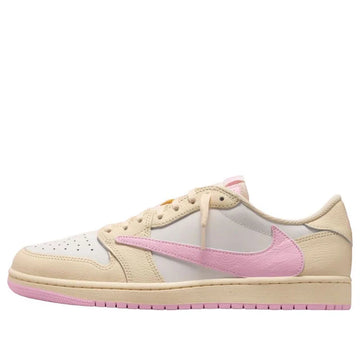 Travis Scott x Air Jordan 1 Low Sail Tropical Pink Shy Pink Muslin