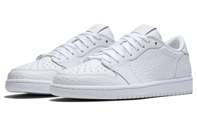 Air Jordan 1 Low Swooshless Triple White