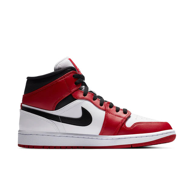 Air Jordan 1 Mid Chicago White Heel