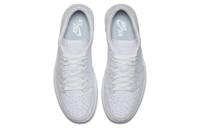 Air Jordan 1 Low Swooshless Triple White