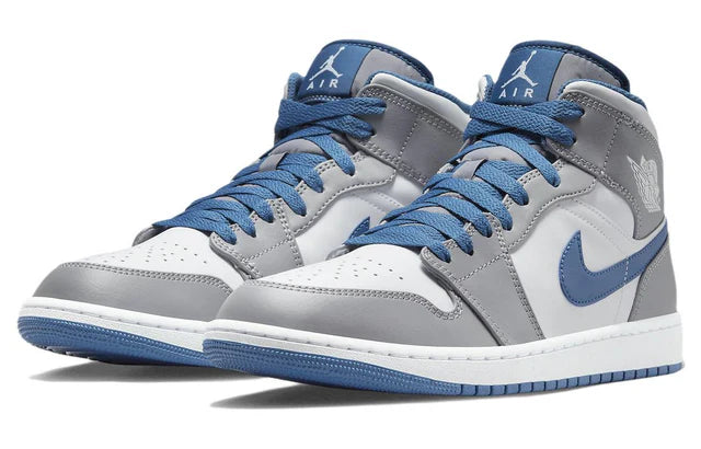 Air Jordan 1 Mid Cement True Blue