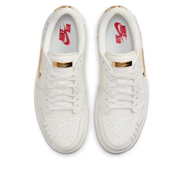 Air Jordan 1 Low Method of Make 'Sail Metallic Gold'