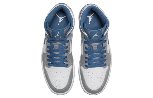 Air Jordan 1 Mid Cement True Blue