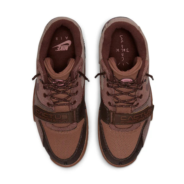 Travis Scott x Nike Air Trainer Archeo Brown and Rusty Pink