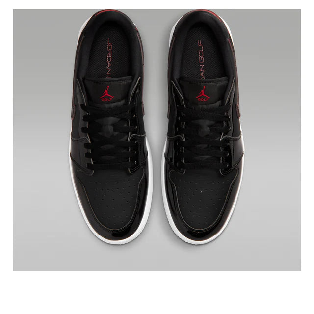 Air Jordan 1 Low Golf Black White Varsity Red