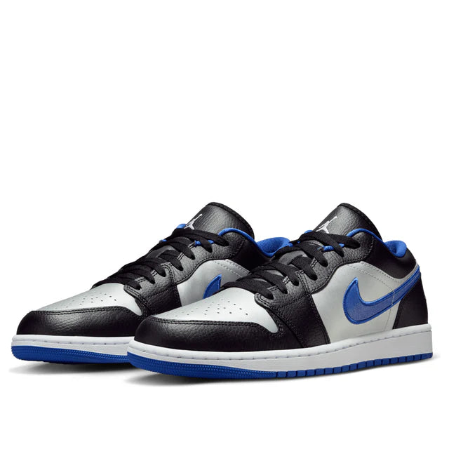 Air Jordan 1 Low Black White Game Royal Platinum