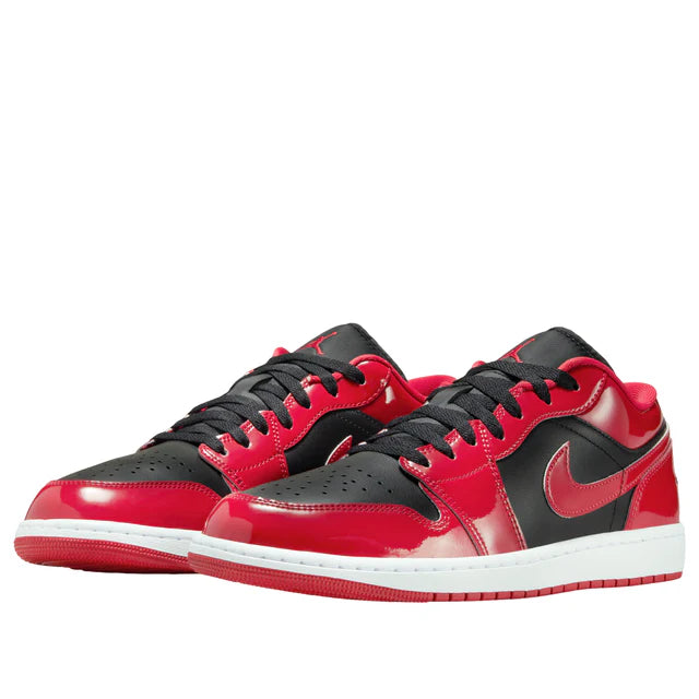 Air Jordan 1 Low SE Patent Varsity Red Black