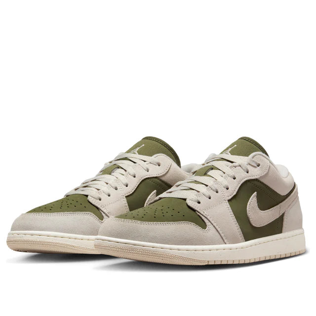 Air Jordan 1 Low Medium Olive Sail