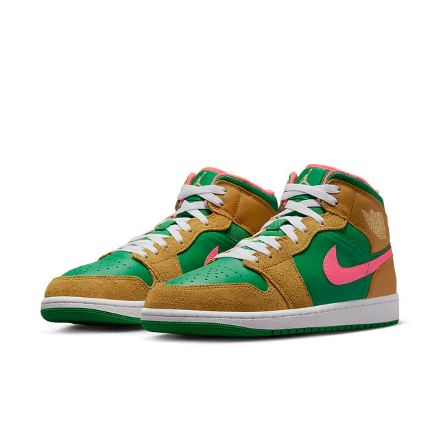 Air Jordan 1 Mid SE Wheat Watermelon