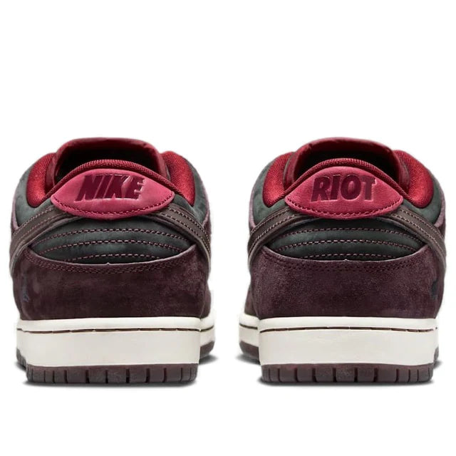 Nike x Riot Skateshop SB Dunk Low 'Mahogany Dark Beetroot