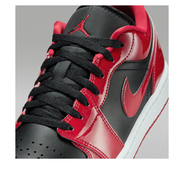Air Jordan 1 Low SE Patent Varsity Red Black