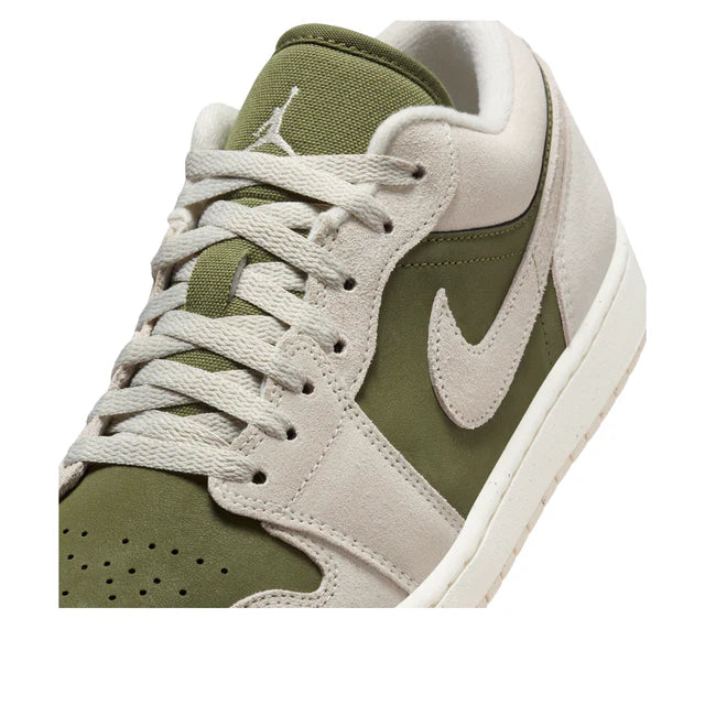 Air Jordan 1 Low Medium Olive Sail