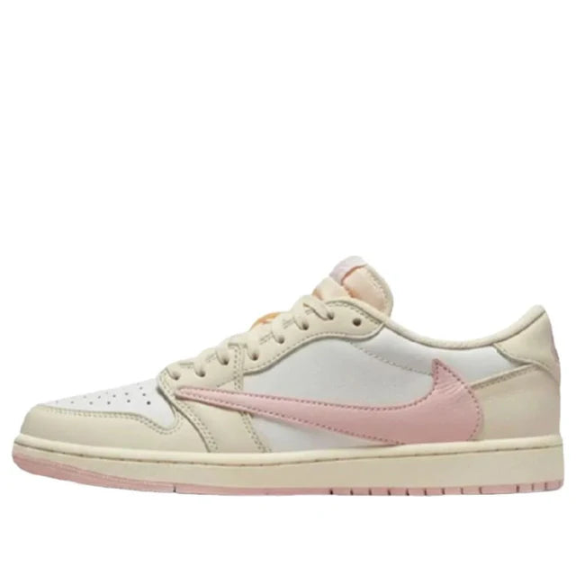 Travis Scott x Air Jordan 1 Low Sail Tropical Pink Shy Pink Muslin