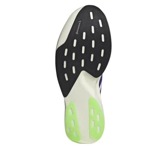 Adidas-Adizero Evo SL 'White Collegiate Purple Lime Burst