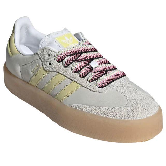 Adidas Sambae 'White Grey Powder Yellow'