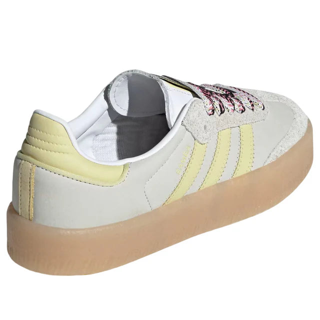 Adidas Sambae 'White Grey Powder Yellow'