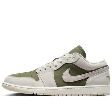 Air Jordan 1 Low Medium Olive Sail