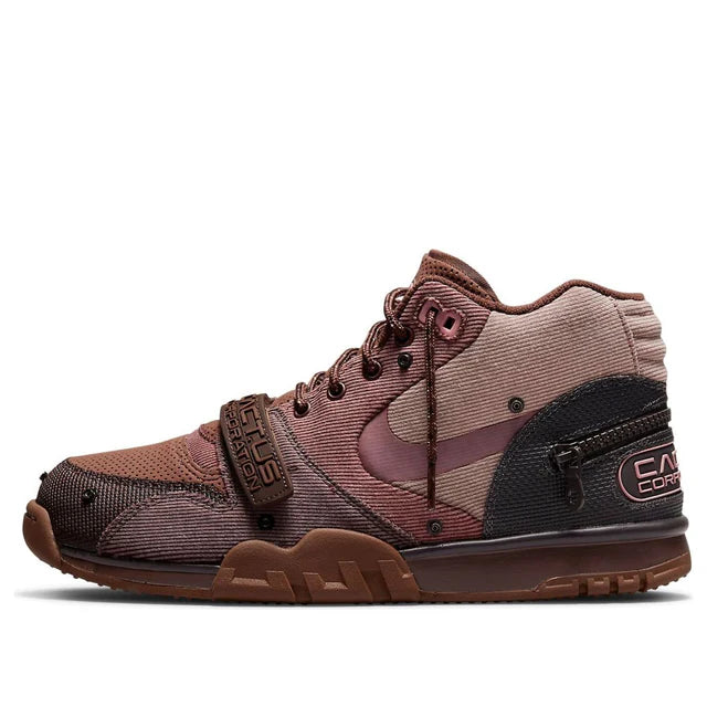 Travis Scott x Nike Air Trainer Archeo Brown and Rusty Pink