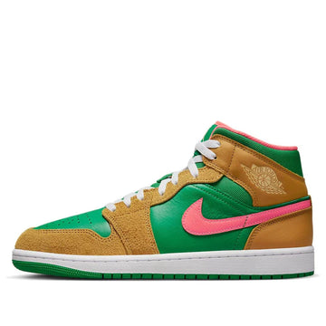 Air Jordan 1 Mid SE Wheat Watermelon