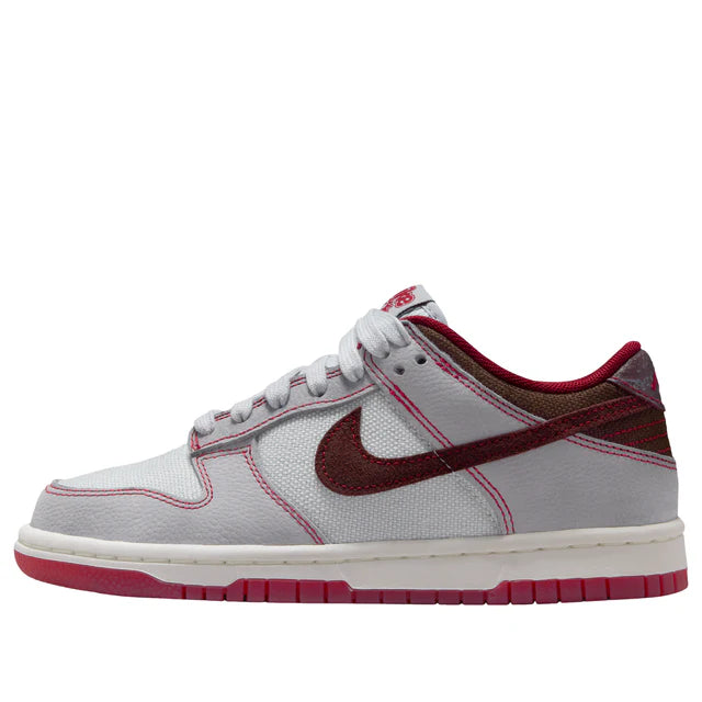 Nike Dunk Low LV8 'Pure Platinum Burgundy Crush'
