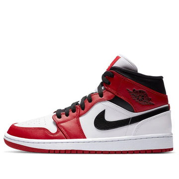Air Jordan 1 Mid Chicago White Heel