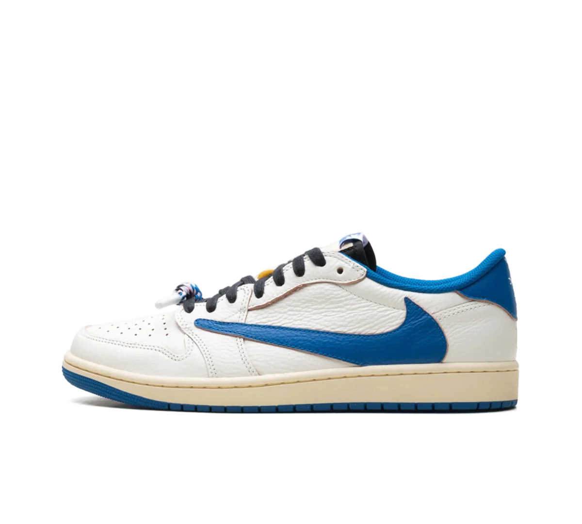 Air Jordan 1 Retro Low x Fragment Design x Travis Scott x 'Sail Black Military Blue'
