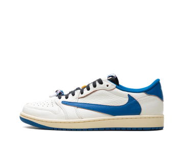 Air Jordan 1 Retro Low x Fragment Design x Travis Scott x 'Sail Black Military Blue'