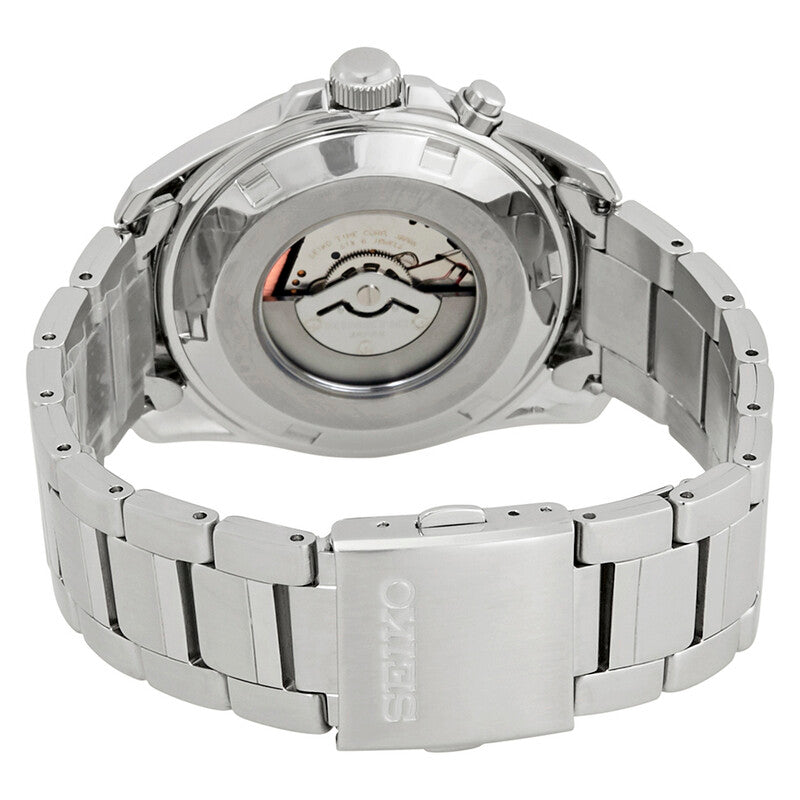 Relógio Seiko Kinetic Black Dial Stainless Steel Men's Watch